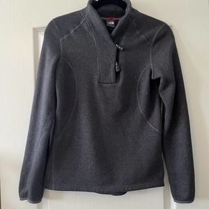 The North Face Crescent Ridge Shawl Collar Fleece Pullover Dark Gray Small